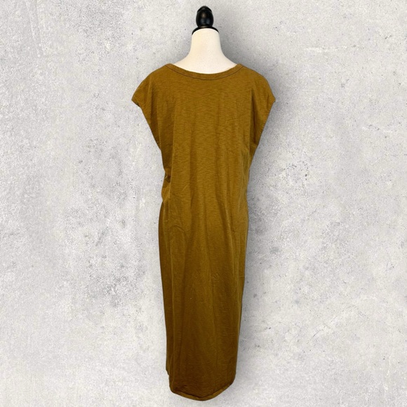 Universal Thread Brown Sleeveless Midi Dress V-Neck Side Slits Size XL - Picture 7 of 11